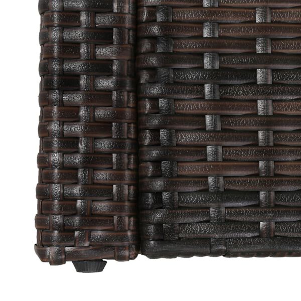 vidaXL 5 Piece Garden Lounge Set with Cushions Poly Rattan Brown