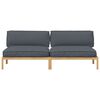 vidaXL Sofa Set Plain Anthracite 240 x 92 x 69 cm Solid Acacia Wood