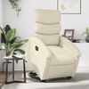 vidaXL Electric Stand up Recliner Chair Cream Faux Leather