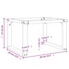 vidaXL Coffee Table Legs O-Frame 60x40x38 cm Steel