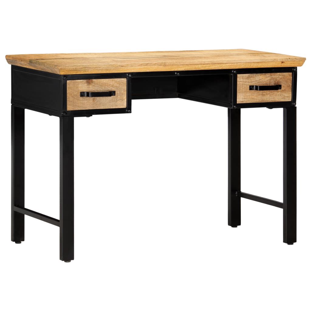 vidaXL Writing Table 110x50x76 cm Solid Mango Wood