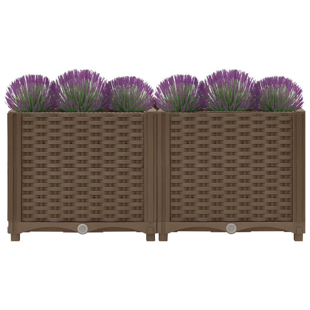 vidaXL Raised Bed 80x40x38 cm Polypropylene