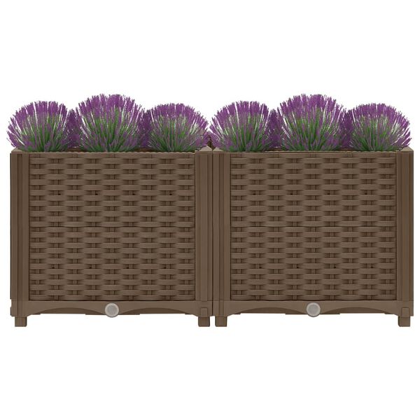 vidaXL Raised Bed 80x40x38 cm Polypropylene