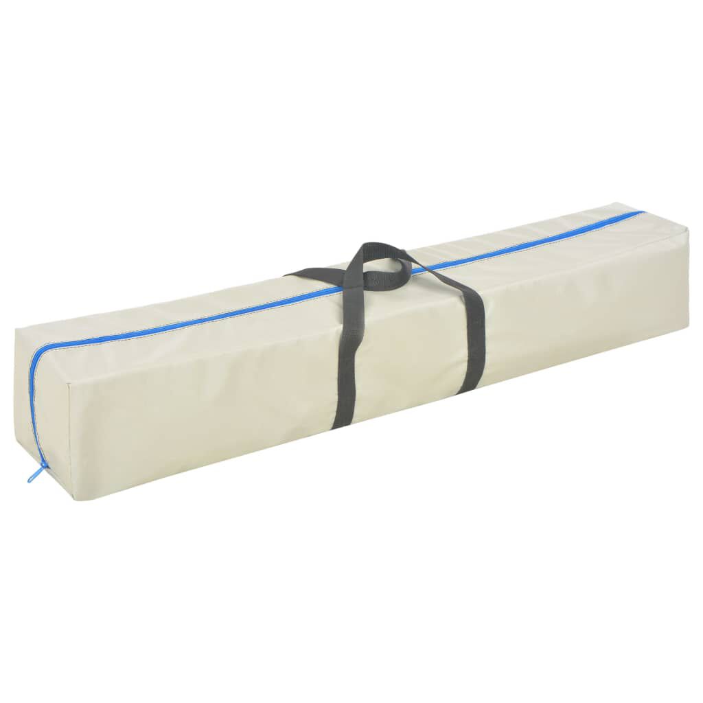 vidaXL Inflatable Gymnastics Mat with Pump 400x100x10 cm PVC Blue