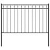 vidaXL Garden Fence Grey Steel
