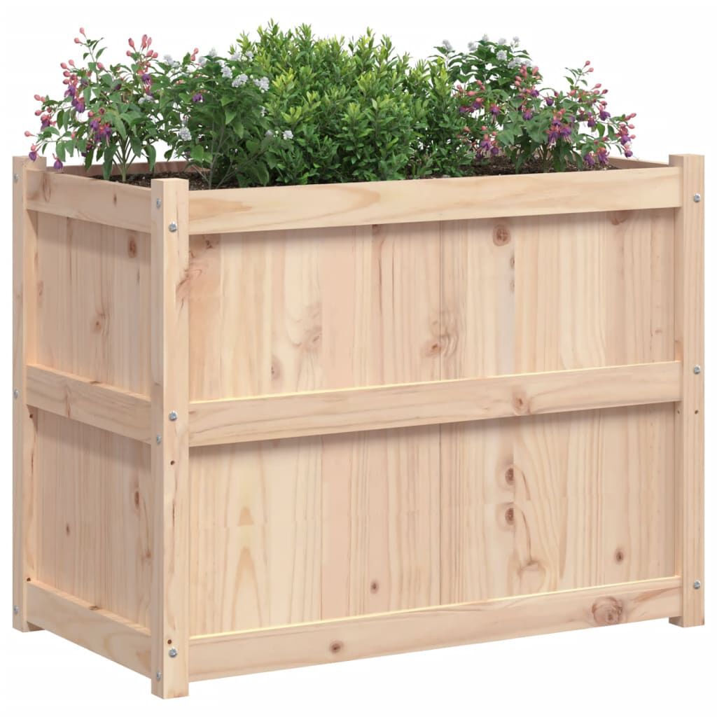 vidaXL Garden Planter 90x50x70 cm Solid Wood Pine