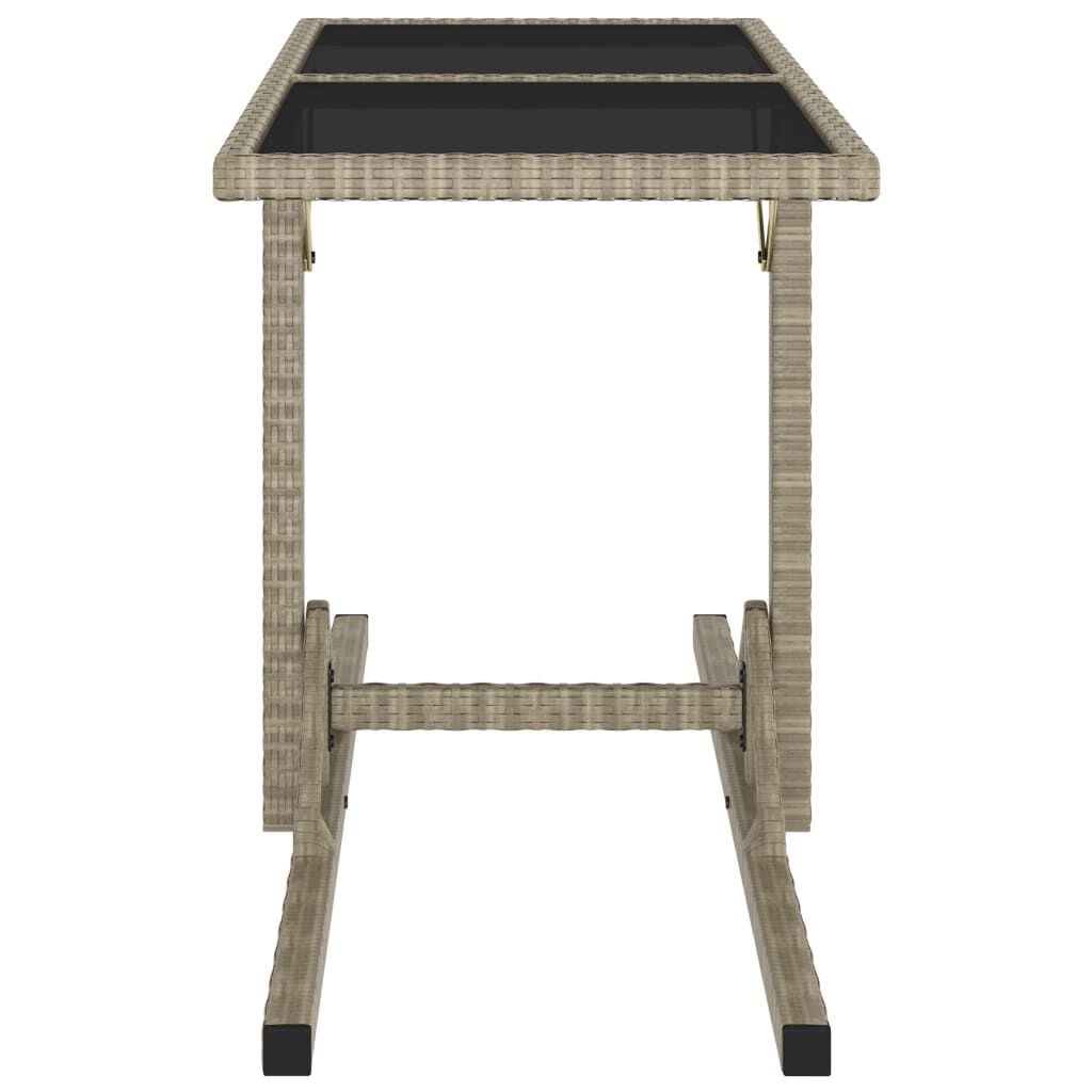 vidaXL 3 Piece Garden Dining Set Black