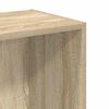 vidaXL 2-Tier Book Cabinet Sonoma Oak 40x30x76.5 cm Engineered Wood