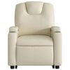 vidaXL Electric Stand up Massage Recliner Chair Cream Faux Leather