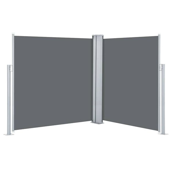 vidaXL Retractable Side Awning Anthracite 140x600 cm