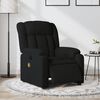 vidaXL Electric Massage Recliner Chair Black Fabric