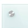 vidaXL Kitchen Backsplashes 2 pcs White 70x50 cm Tempered Glass
