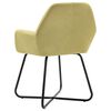 vidaXL Dining Chairs 2 pcs Green Fabric