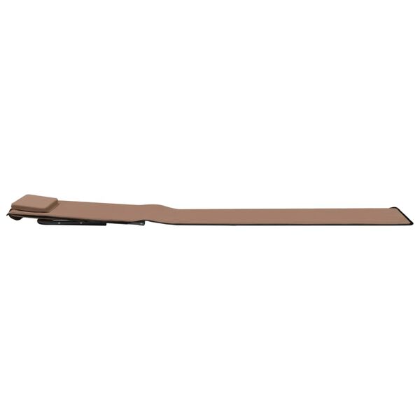 vidaXL Folding Beach Mats 2 pcs Steel and Fabric Brown