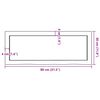 vidaXL Wall Shelf Light Brown 80x30x(2-4) cm Treated Solid Wood Oak