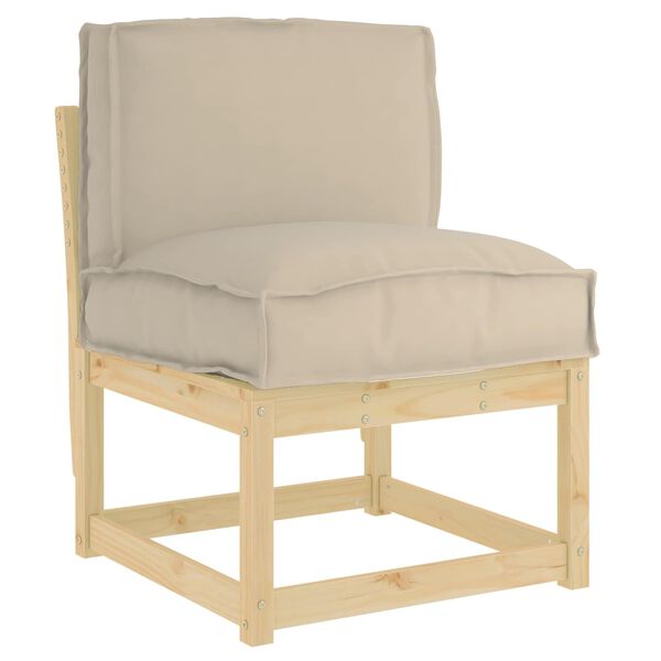 vidaXL Cushion Taupe 50 x 40 x 12 cm Oxford Fabric