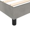 vidaXL Box Spring Bed Frame Light Grey Twin XL Velvet (US Only)
