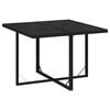 vidaXL 5 Piece Garden Dining Set with Cushions Poly Rattan Black