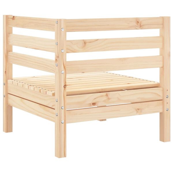 vidaXL Garden Sofa Corner Solid Wood Pine