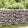 vidaXL Gabion Wall with Covers Galvanised Steel 150x60x100 cm