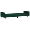 vidaXL 2-Seater Sofa Bed Dark Green Velvet