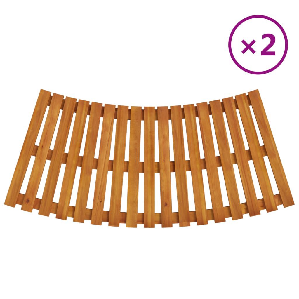 vidaXL Spa Steps 2 pcs Solid Wood Acacia