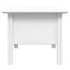 vidaXL Coffee Table BODO White 100x55x45 cm Solid Wood Pine