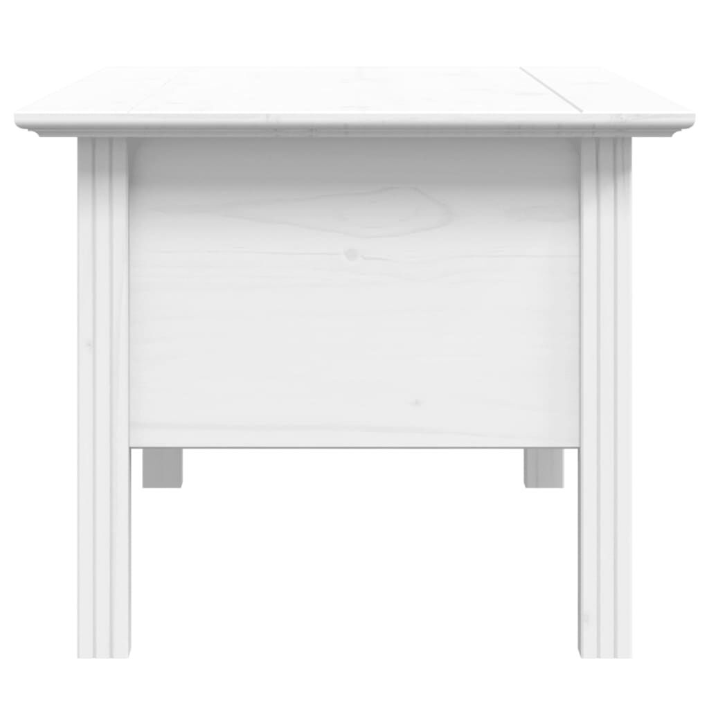 vidaXL Coffee Table BODO White 100x55x45 cm Solid Wood Pine