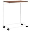 vidaXL Side Table with Wheels White 55x35x70 cm Engineered Wood