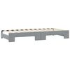 vidaXL Daybed with Trundle without Mattress Light Grey 100x190 cm