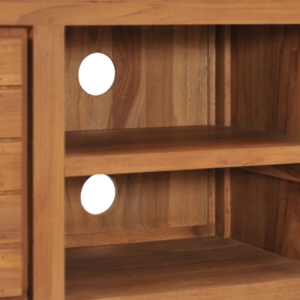 vidaXL TV Cabinet 110x30x40 cm Solid Teak Wood