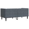 vidaXL Chesterfield Sofa with Bolsters 2-Seater Dark Grey Velvet