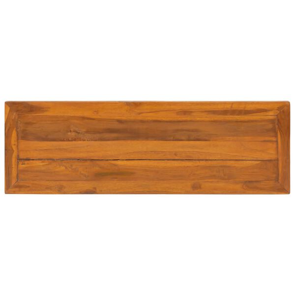 vidaXL TV Cabinet 110x35x40 cm Solid Teak Wood