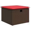 vidaXL Garden Sofa Set 8 pcs Brown and red 297.5 x 187.5 x 85 cm
