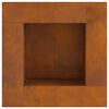 vidaXL Fire Pit Brown 60 x 60 x 30 cm Weathering steel
