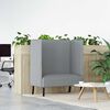vidaXL Highback Sofa Light grey 109 x 56 x 121 cm Fabric