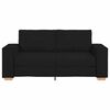 vidaXL 2-Seater Sofa Black 140 cm Fabric