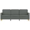 vidaXL 3-Seater Sofa Dark Grey Fabric 180 cm