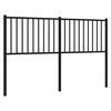 vidaXL Metal Replace Headboard Black 150 cm