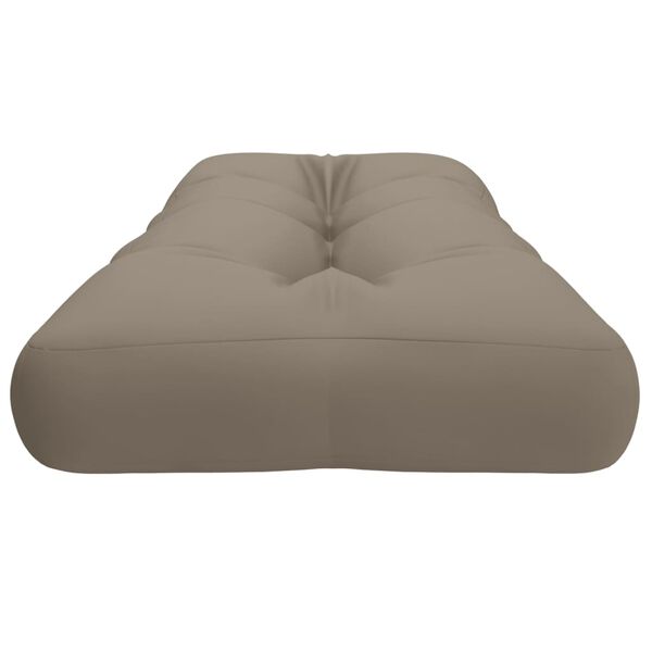 vidaXL Pallet Cushion Taupe 120x40x12 cm Fabric