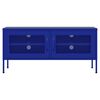 vidaXL TV Cabinet Navy Blue 105x35x50 cm Steel