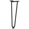 vidaXL Hairpin Legs for Coffee Table 4 pcs Black 42 cm Solid Steel