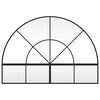 vidaXL Wall Mirror Black 100x70 cm Arch Iron