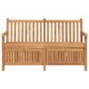 vidaXL Bench with Storage Brown 150 x 60 x 90 cm Solid Teak Wood