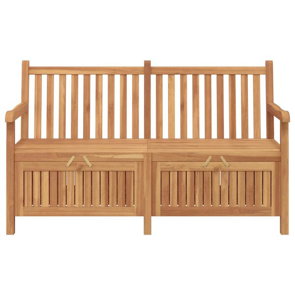 vidaXL Bench with Storage Brown 150 x 60 x 90 cm Solid Teak Wood