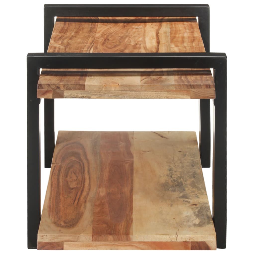 vidaXL TV Cabinet 90x40x40 cm Solid Acacia Wood