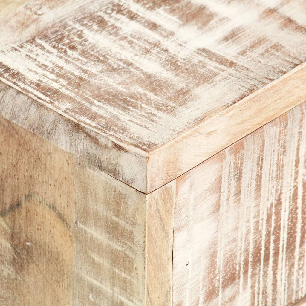 vidaXL Coffee Table White 117x50x30 cm Solid Acacia Wood
