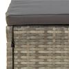 vidaXL 8 Piece Garden Lounge Set with Cushions Grey Poly Rattan