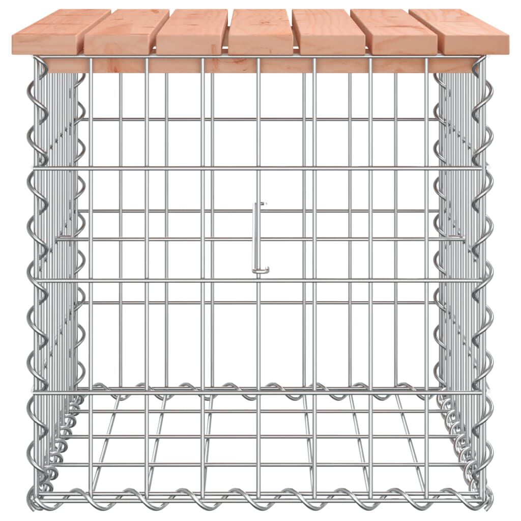 vidaXL Garden Bench Gabion Design 43x44x42 cm Solid Wood Douglas