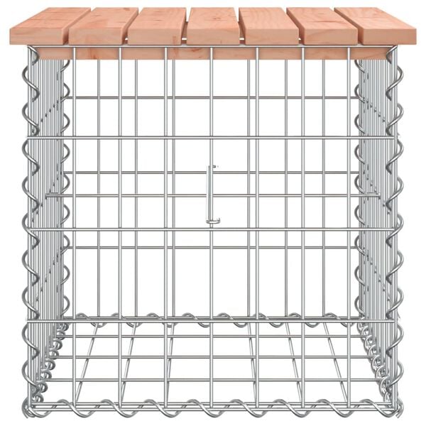 vidaXL Garden Bench Gabion Design 43x44x42 cm Solid Wood Douglas